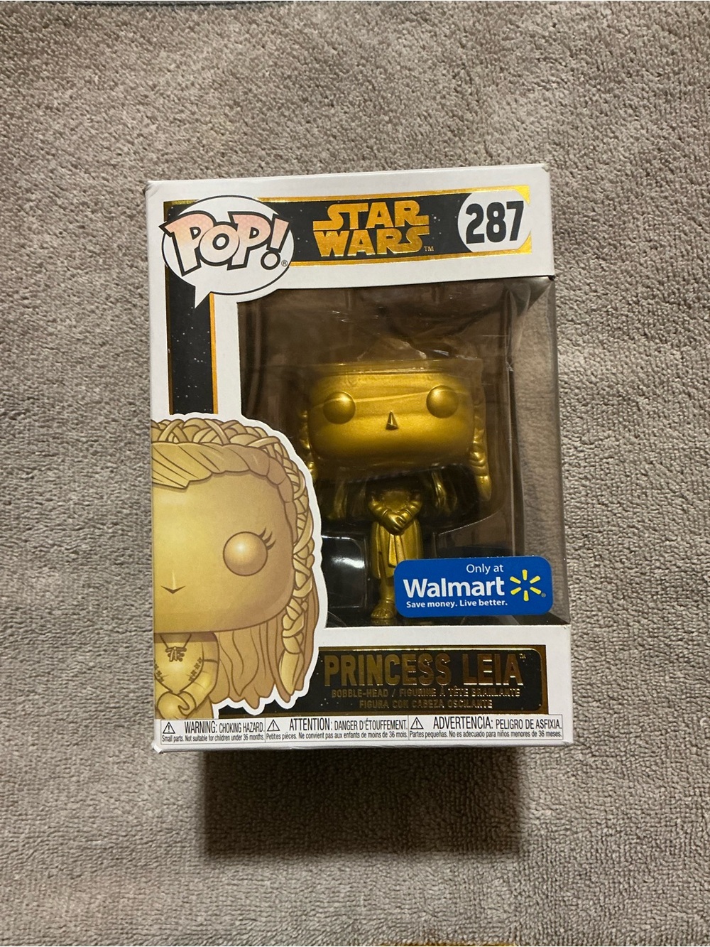 Funko Gold Princess Leia POP! Vinyl Figure - Star Wars #287